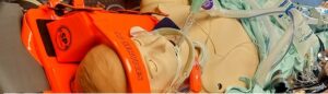 A dummy for filming a patient. Ambulance Hire Film TV Production