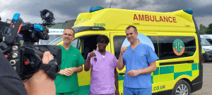 Ambulance hire for film and TV work UK. London - Ashford Kent