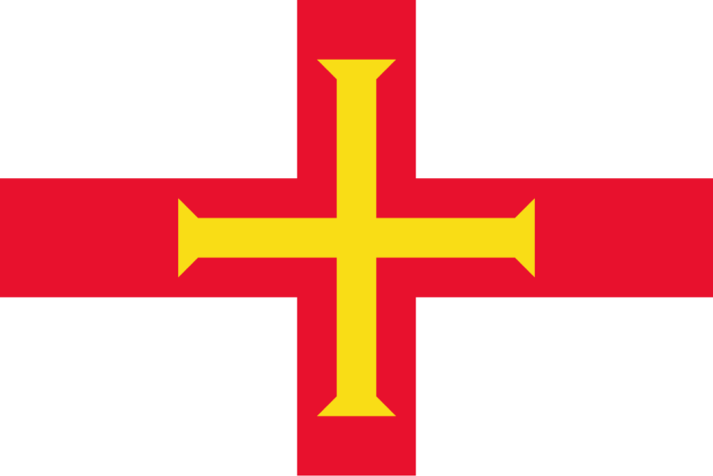 Guernsey flag icon representing private patient transport to mainland UK