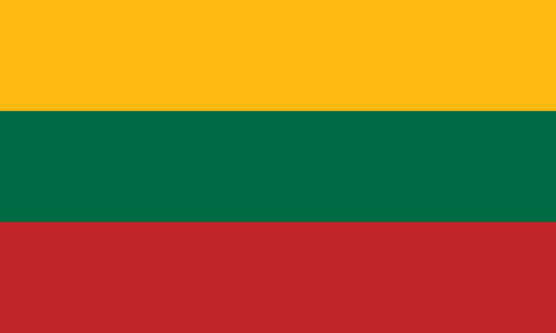Lithuania flag icon representing private patient transport by road to the UK