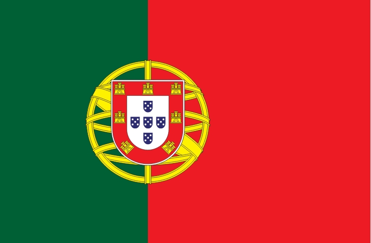 Portugal flag icon representing private patient transport by road to the UK