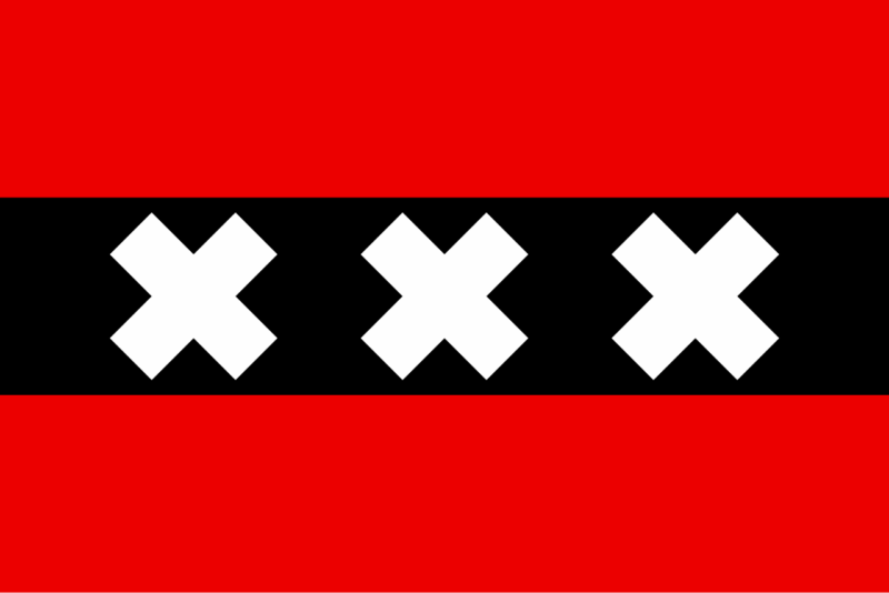 Amsterdam flag icon representing private patient transport by road to the UK
