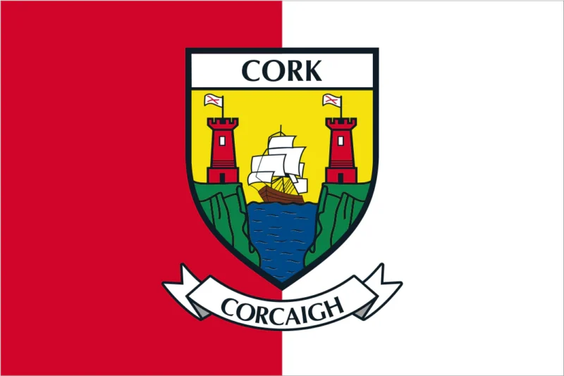 Cork flag icon representing private patient transport by road to the UK