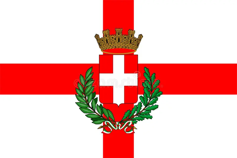 Milan flag icon representing private patient transport by road to the UK